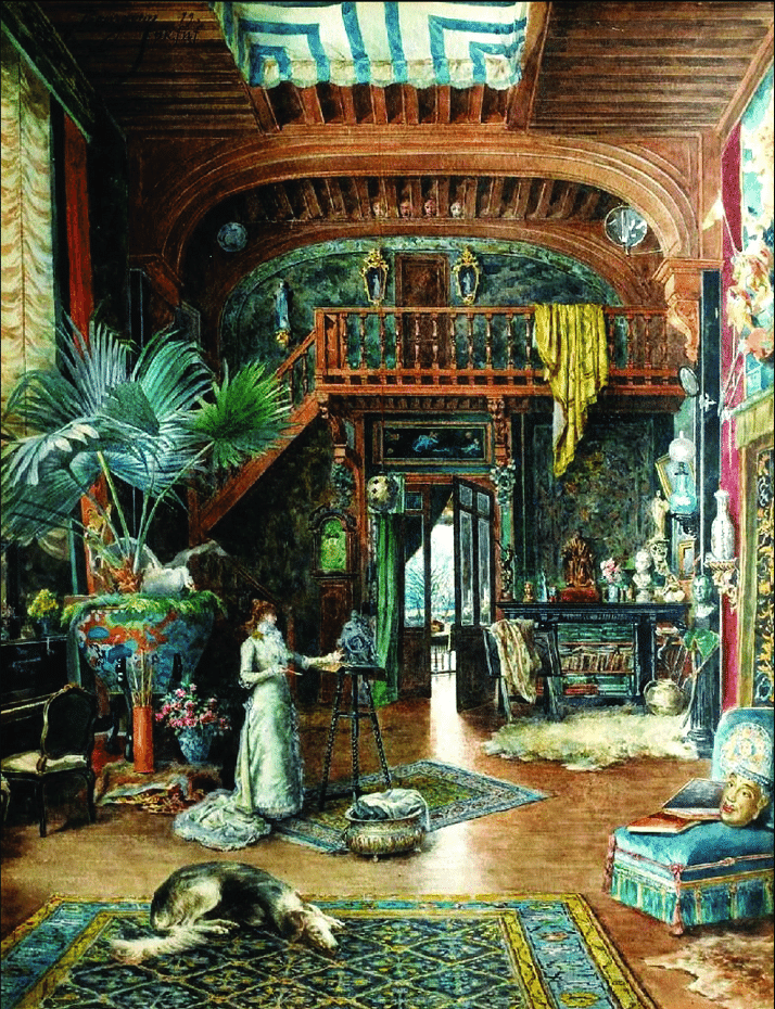 Marie desire bourgoin latelier de sarah bernhardt 1879 watercolour and gouache over